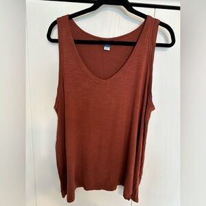 Old Navy Luxe Rust Top XL